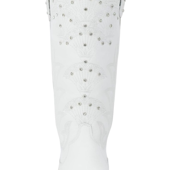 Lane Calypso White Women’s Leather Cowboy Boots - Picture 6 of 10